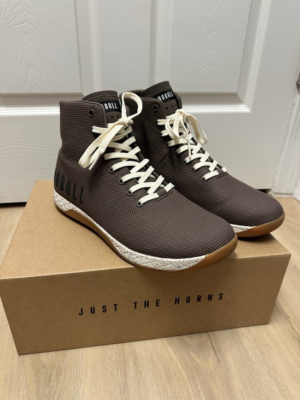 NOBULL HIGH TOP SNEAKERS CROSS FIT TRAINERS COFFEE SPECKLE MEN’S 12 Worn Once!
